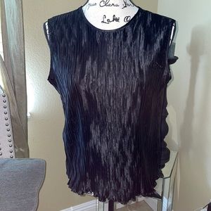 Escapades wrinkle-look sleeveless blouse